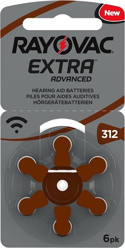Batteria Zinc Air PR312 1,45v per apparecchi acustici Extra Advanced Rayovac